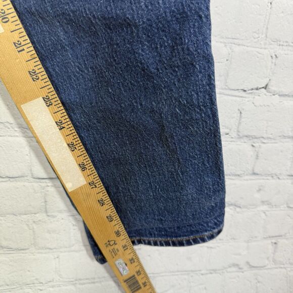 Levis 501 Jeans Button Fly Women Size 29 Medium Washed Denim Straight Leg Pants - Picture 11 of 13